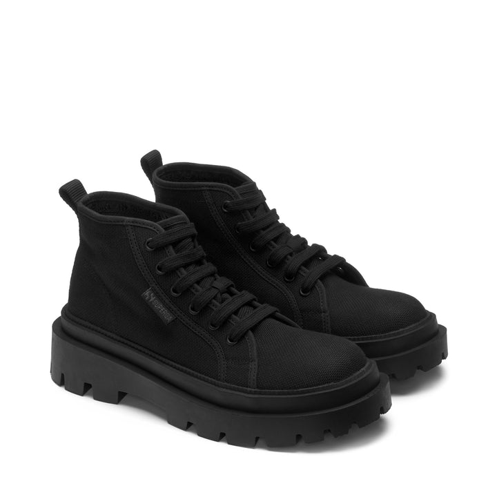 Woman's Ankle Total Black Boots with Cotton Upper 2