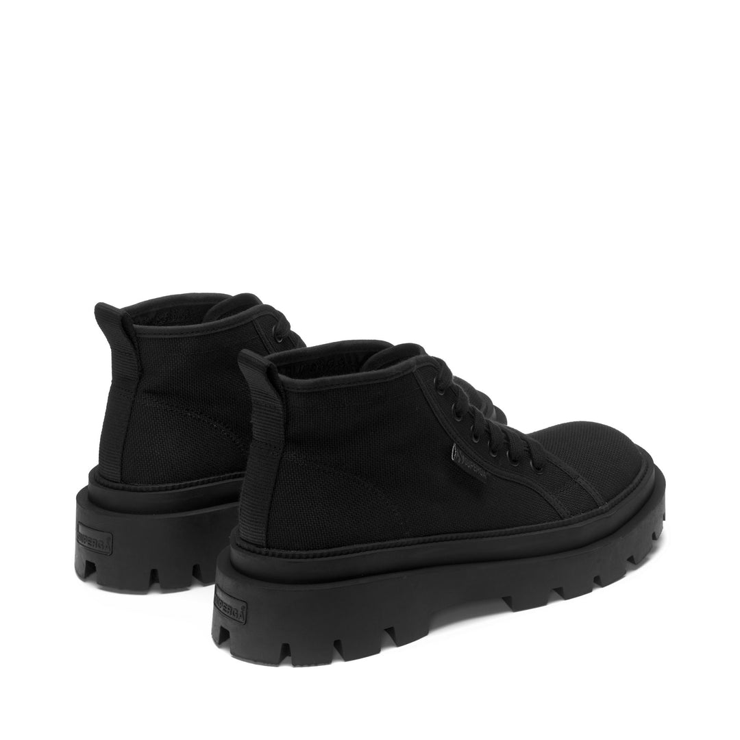 Woman's Ankle Total Black Boots with Cotton Upper main