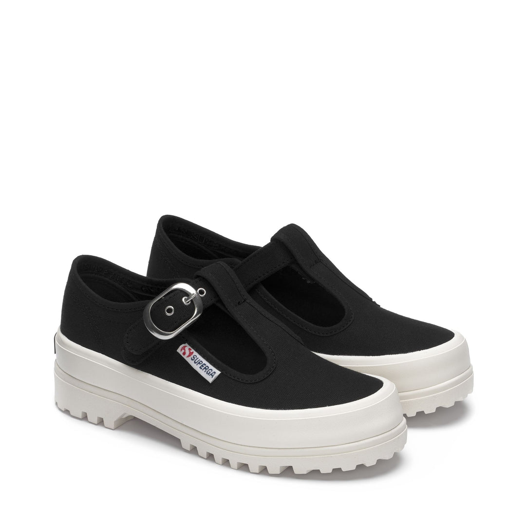 Woman's Sneakers Black with Cotton Upper main