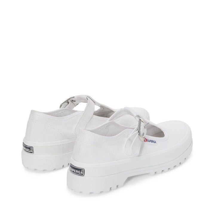 Woman's Low Cut White Sneakers with Cotton Upper 3