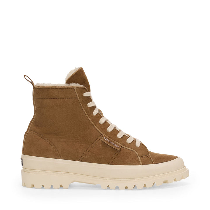 2341 ALPINA SHEARLING - Ankle Boots - Mid Cut - Unisex - Brown Curcuma-FOff White 1