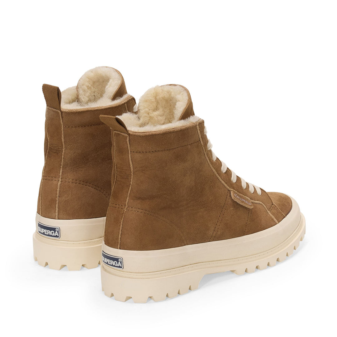 2341 ALPINA SHEARLING - Ankle Boots - Mid Cut - Unisex - Brown Curcuma-FOff White main