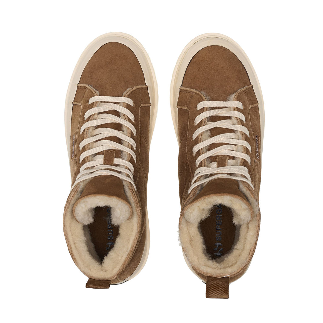 2341 ALPINA SHEARLING - Ankle Boots - Mid Cut - Unisex - Brown Curcuma-FOff White main