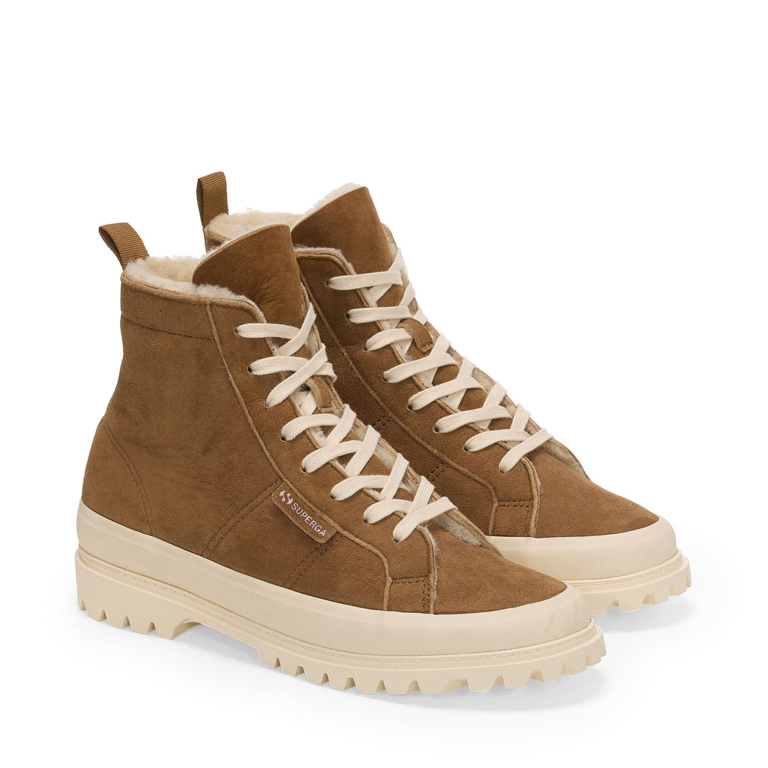 2341 ALPINA SHEARLING - Ankle Boots - Mid Cut - Unisex - Brown Curcuma-FOff White main