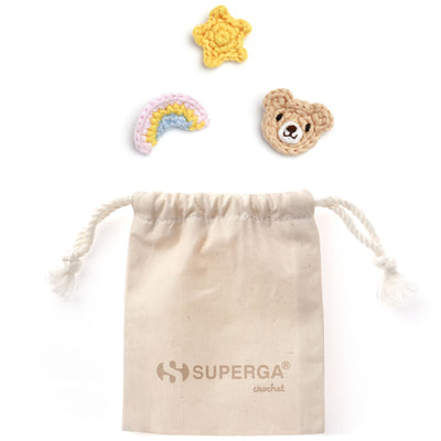 CROCHET PIN BABY SET - Piccoli Accessori - Charms per lacci delle scarpe - Donna - Beige-Yellow-Azure