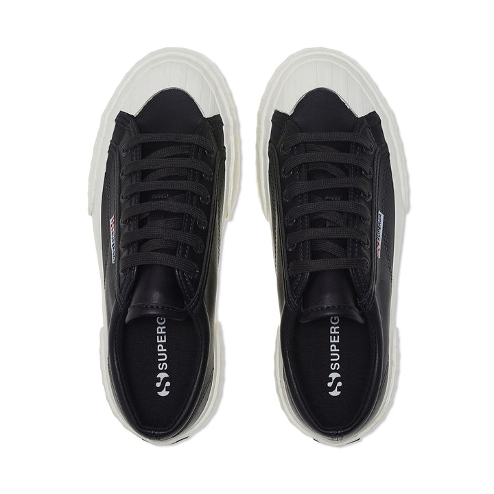 Woman's Black Platform Sneakers with Cotton Upper 4