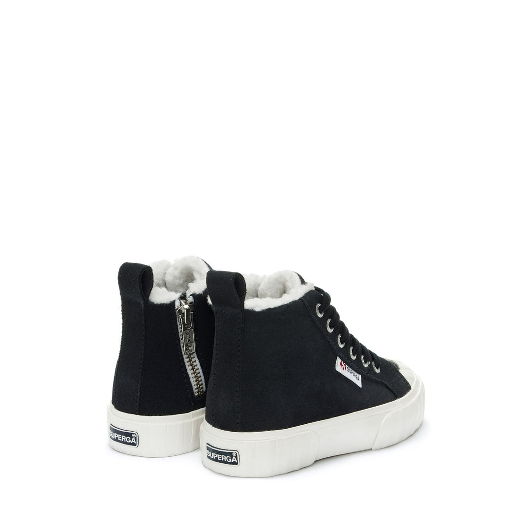 Kid's Mid Cut Sneakers Blue with Suede Upper main