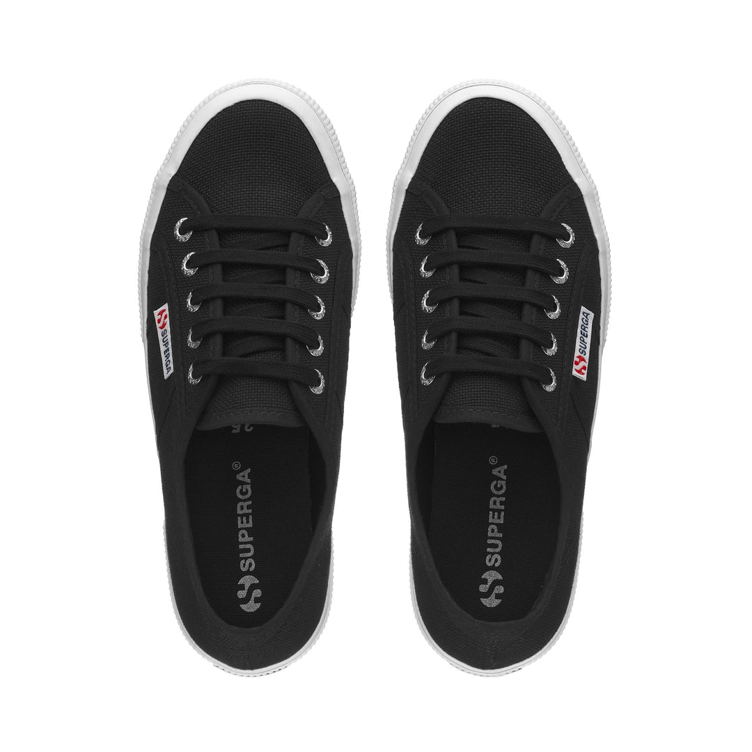 Unisex Black Sneakers with Cotton Upper main