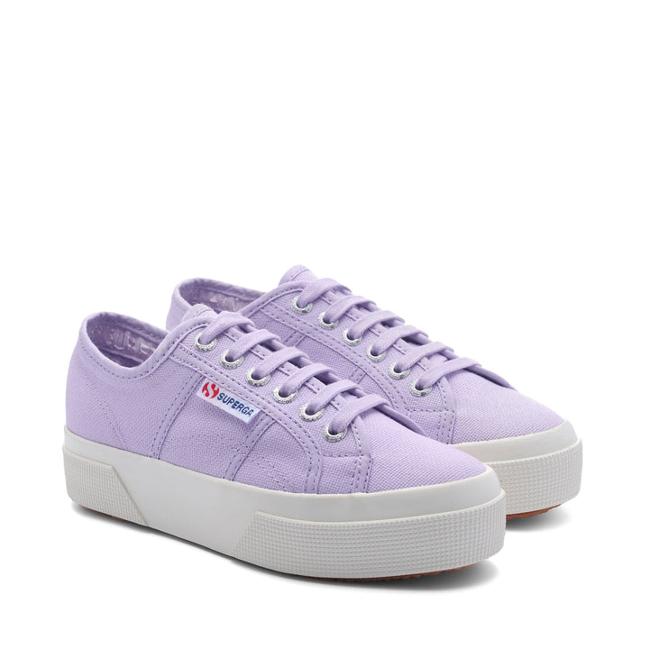 Unisex Violet Platform Sneakers with Cotton Upper 2