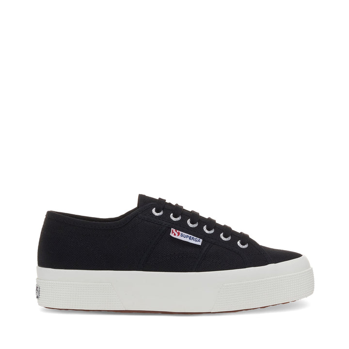 Unisex Black Platform Sneakers with Cotton Upper 1