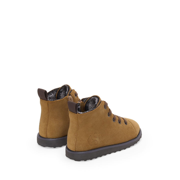 3008 KIDS LACE-UP BOOT SUEDE - Ankle Boots - Laced - Kid unisex - Beige Rame-Brown Cotto 3