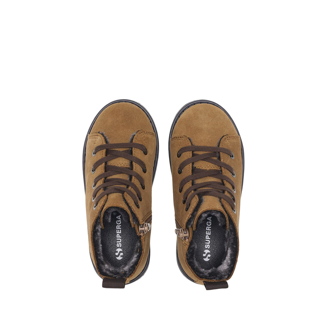 3008 KIDS LACE-UP BOOT SUEDE - Ankle Boots - Laced - Kid unisex - Beige Rame-Brown Cotto main