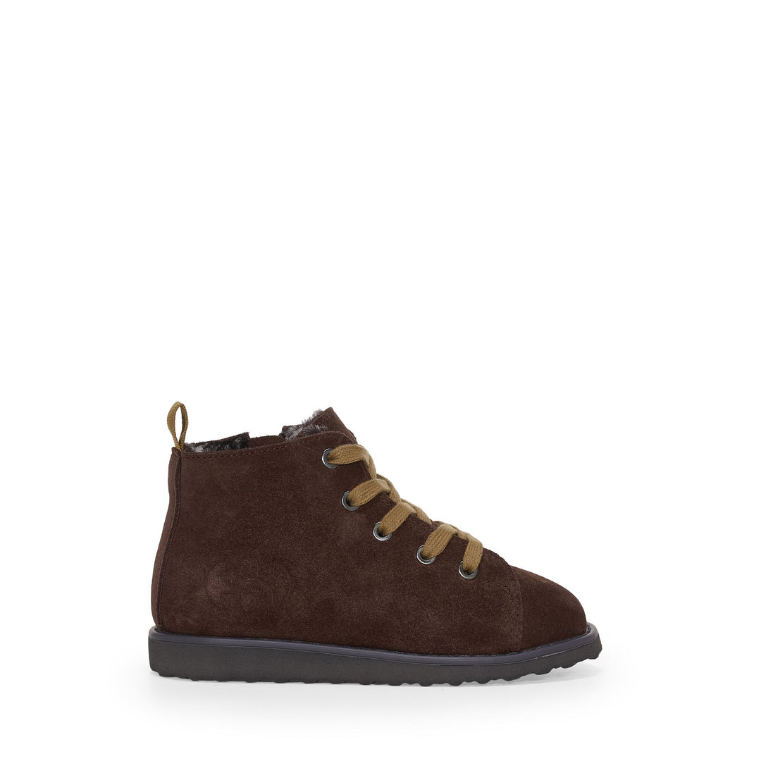 3008 KIDS LACE-UP BOOT SUEDE - Ankle Boots - Laced - Kid unisex - Brown Cotto-Beige Rame 01
