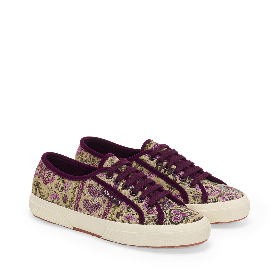 2750 TAPESTRY - Le Superga - Low Cut - Woman - Beige-Puple-Off White main