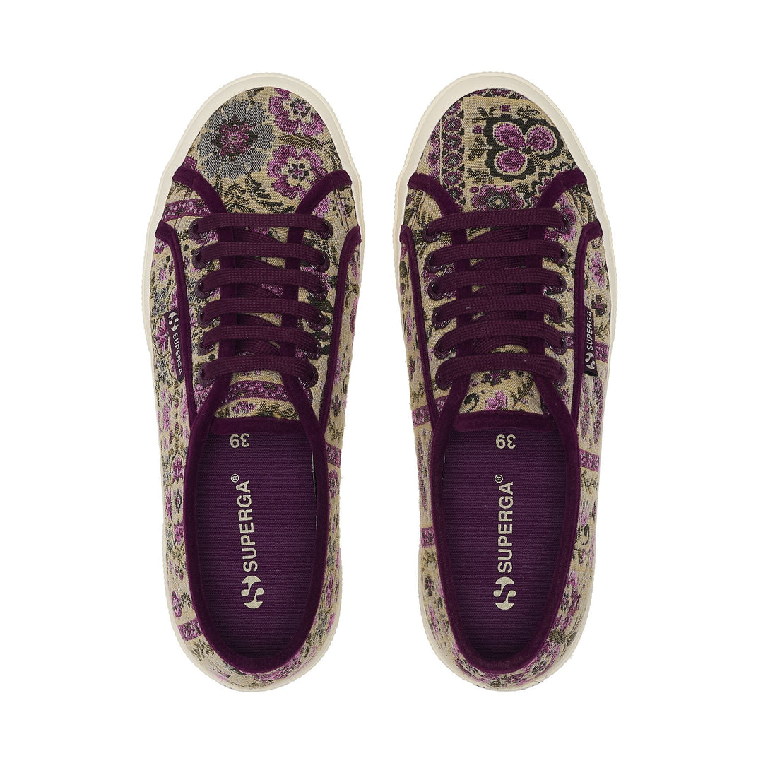 2750 TAPESTRY - Le Superga - Low Cut - Woman - Beige-Puple-Off White main