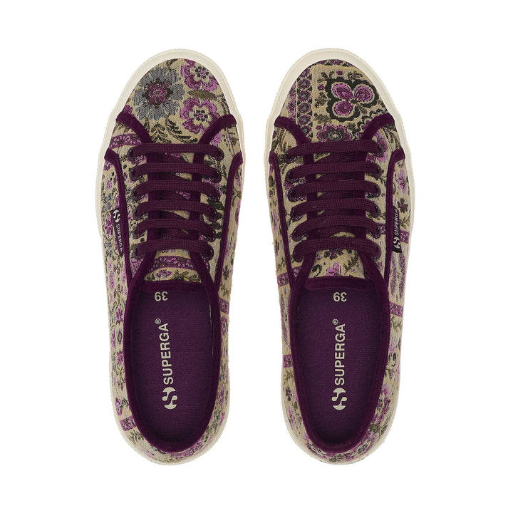 2750 TAPESTRY - Le Superga - Low Cut - Woman - Beige-Puple-Off White 4