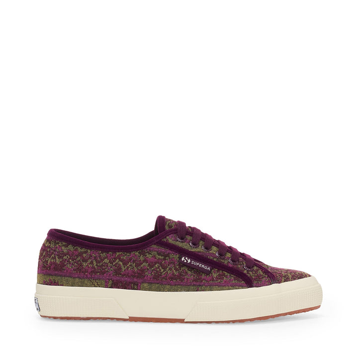 2750 TAPESTRY - Le Superga - Low Cut - Woman - Military Green-Purple-Off White 1