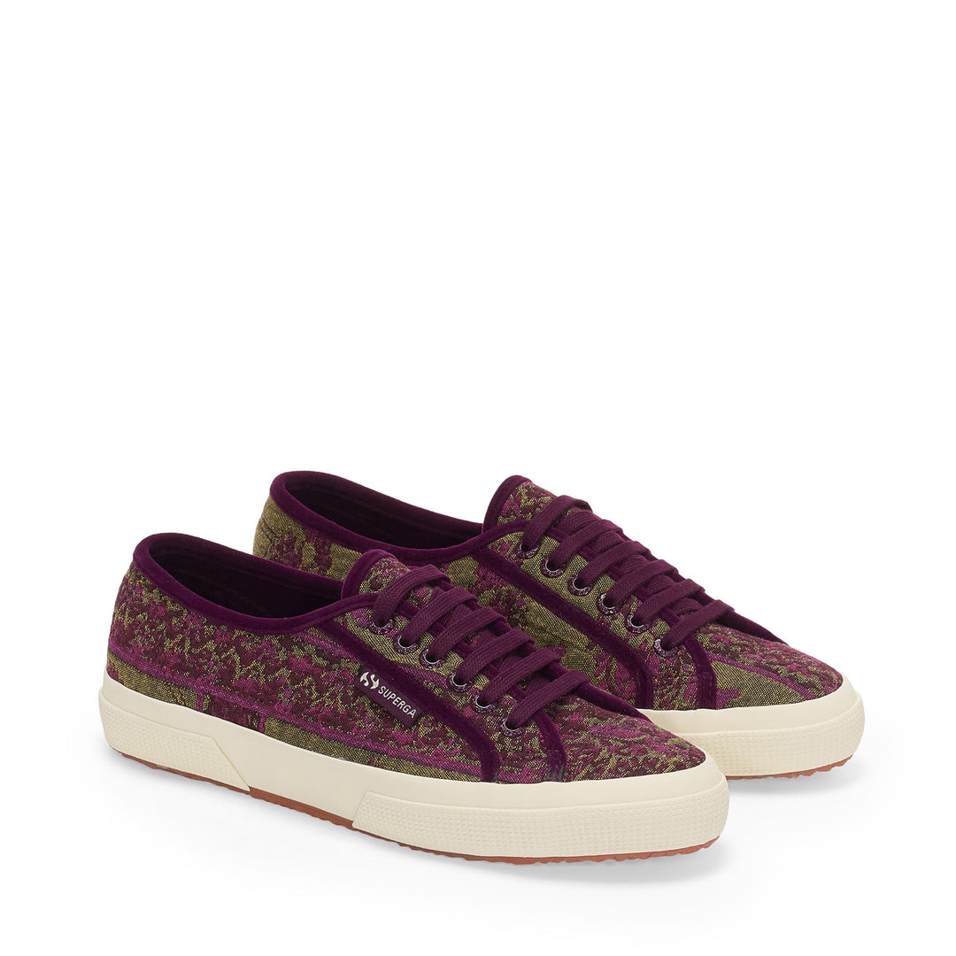 2750 TAPESTRY - Le Superga - Low Cut - Woman - Military Green-Purple-Off White main