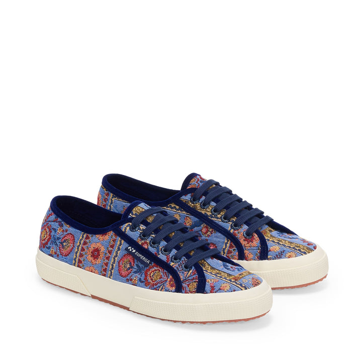 2750 TAPESTRY - Le Superga - Low Cut - Woman - Blue Avion-Beige-Red-Off White 2