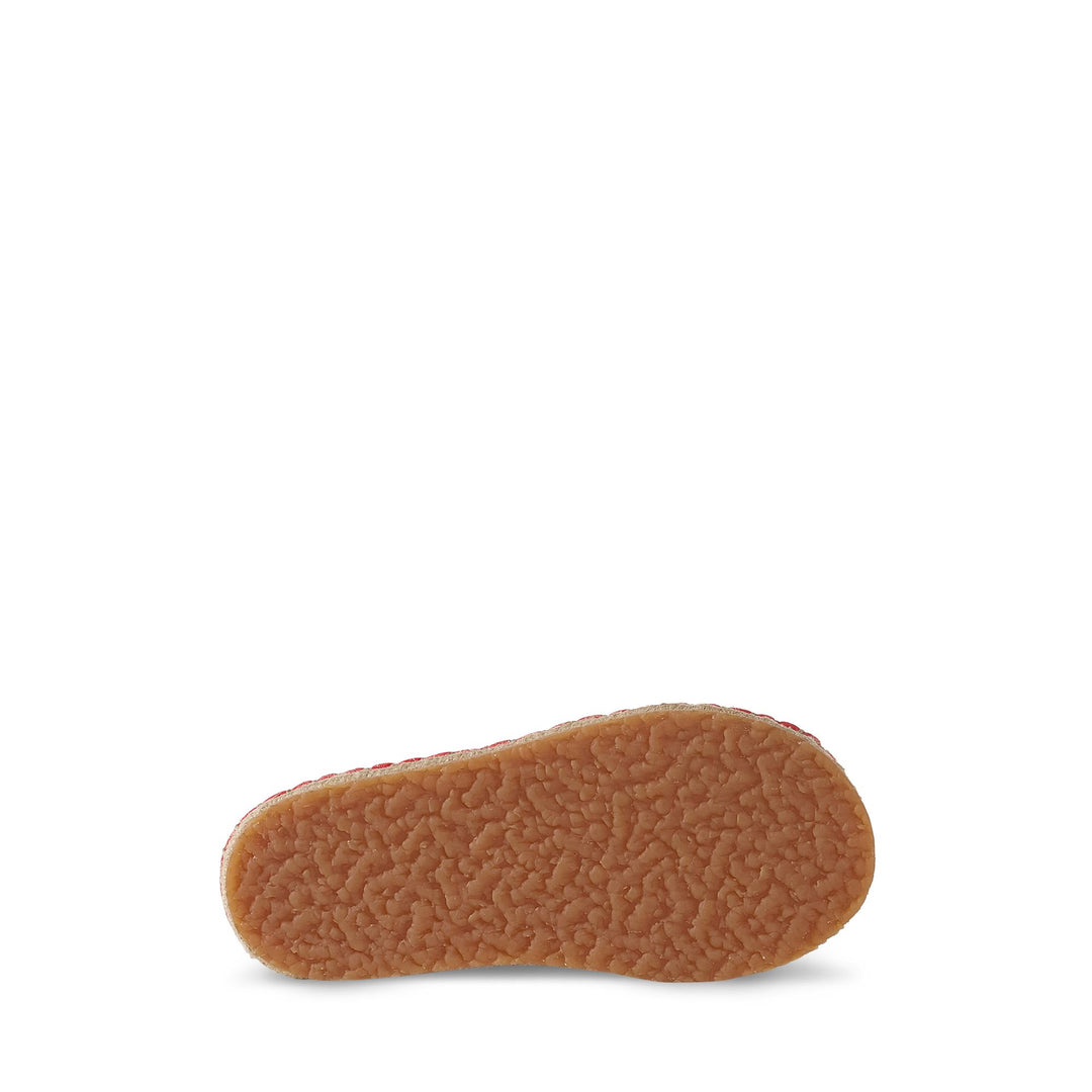 Girl's Red Espadrilles with Cotton Upper main