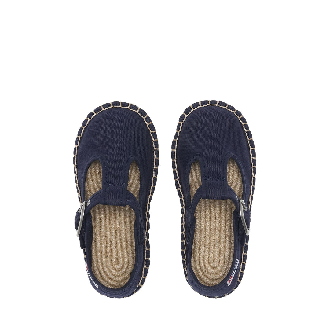 Girl's Blue Espadrilles with Cotton Upper main