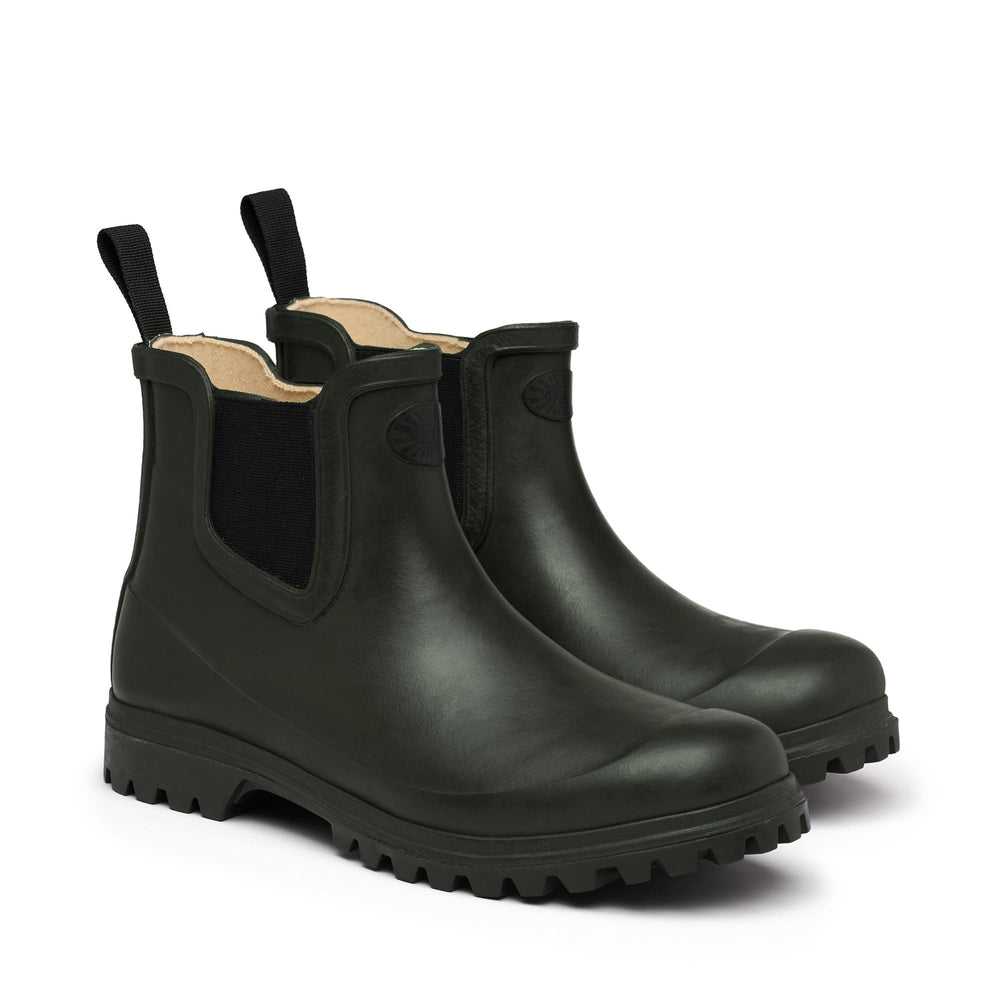 Mid Rubber Boots Woman Green Color 02