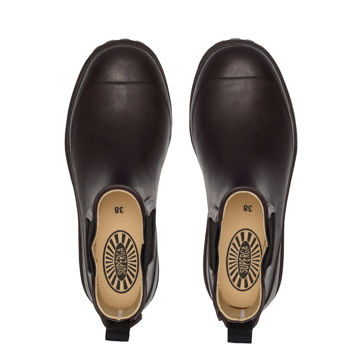 Mid Rubber Boots Woman Brown Color 4