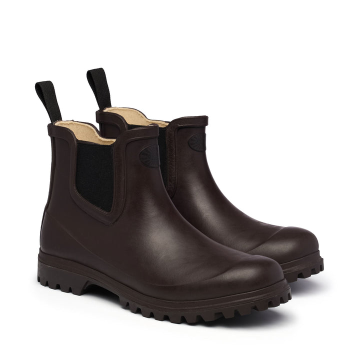 Mid Rubber Boots Woman Brown Color 2