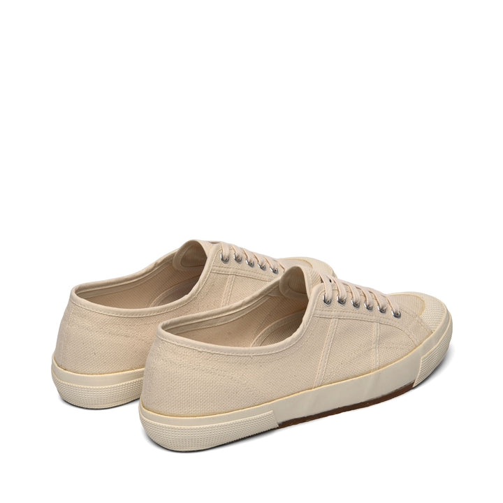 Unisex Beige Low Cut Sneakers with Cotton Upper 3