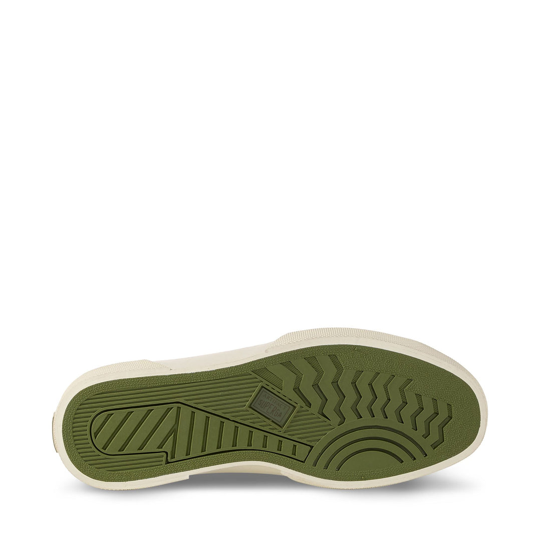 2432 WORKS ELEPHANT TUMBLED LEATHER - Sneakers - Low Cut - Unisex - Umber Brown-Off White main