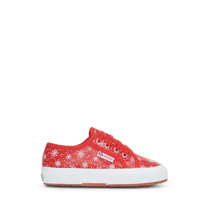 Children's Low Cut Sneakers in Red with Cotton Upper 1