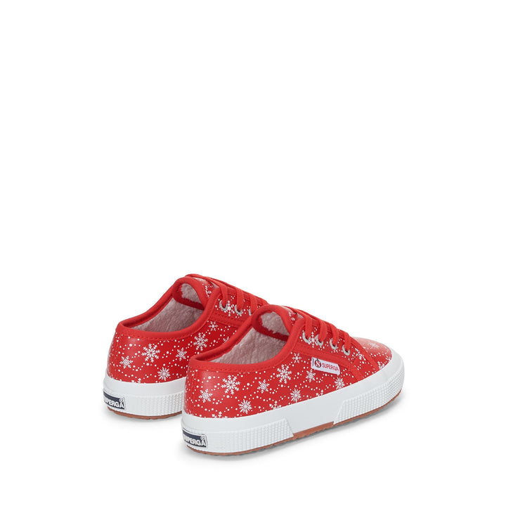 Children's Low Cut Sneakers in Red with Cotton Upper 3