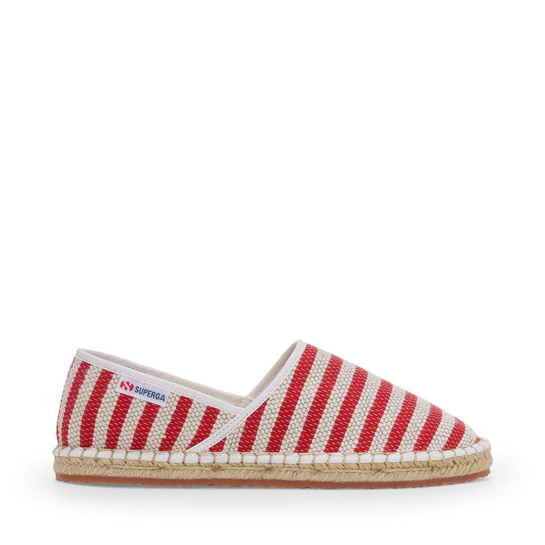 Unisex Red Espadrilles with Cotton Upper 01