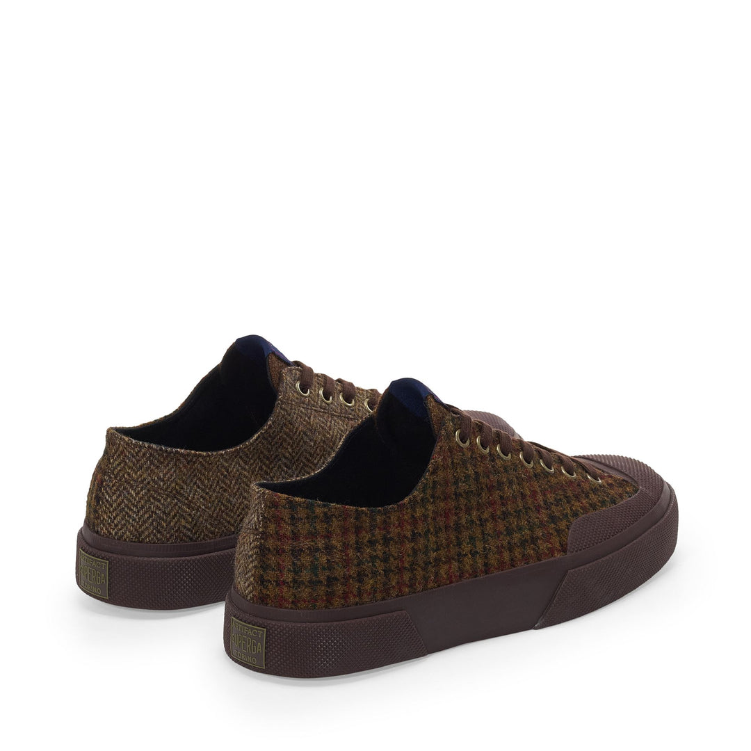 2432 WORKS WOOL PATCHWORK - Sneakers - Low Cut - Unisex - Brown Toffee-Brown Mogano main