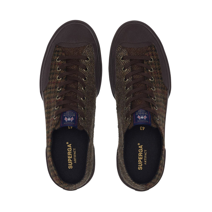 2432 WORKS WOOL PATCHWORK - Sneakers - Low Cut - Unisex - Brown Toffee-Brown Mogano 4