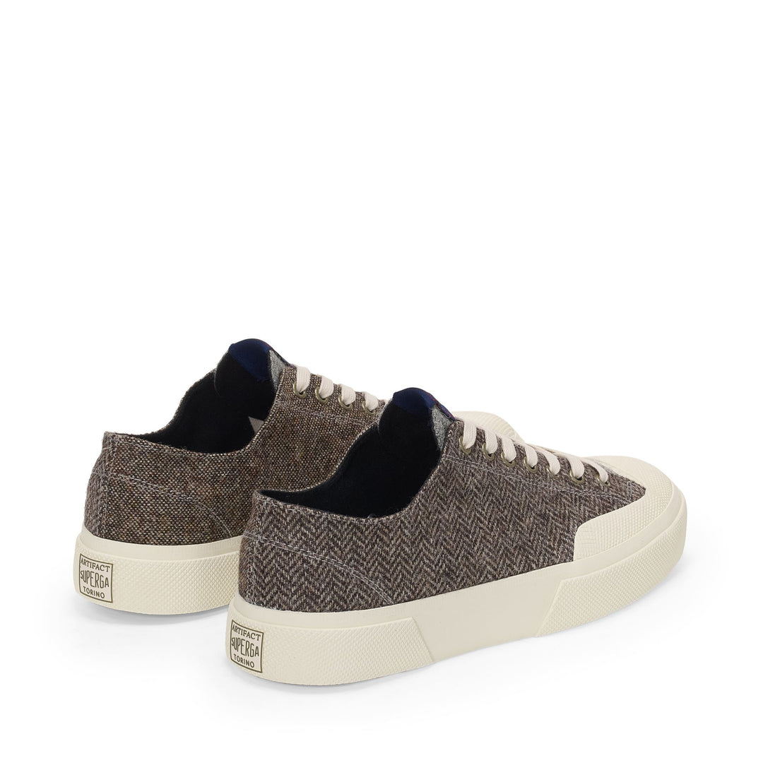 2432 WORKS WOOL PATCHWORK - Sneakers - Low Cut - Unisex - Grey-Off White main