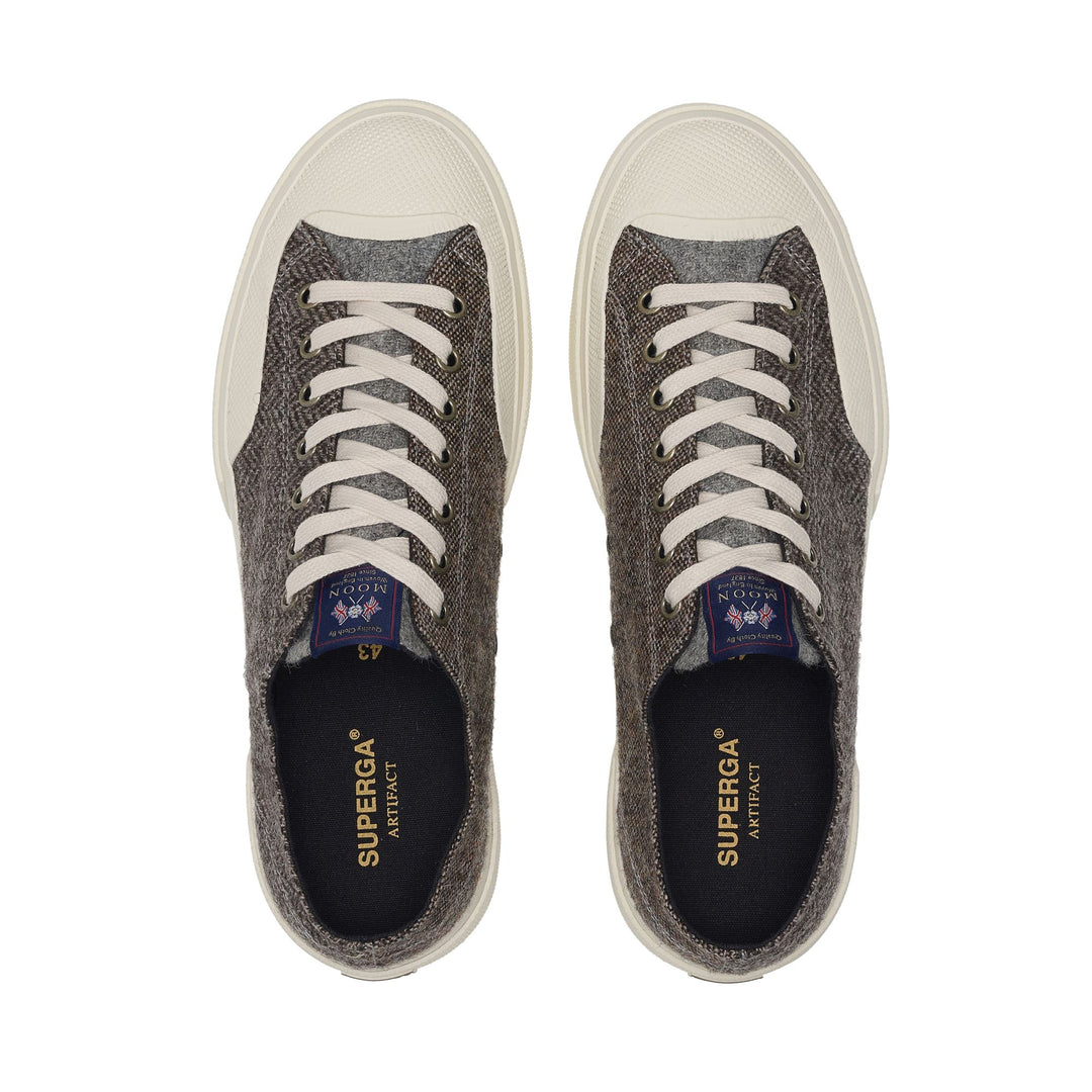 2432 WORKS WOOL PATCHWORK - Sneakers - Low Cut - Unisex - Grey-Off White main