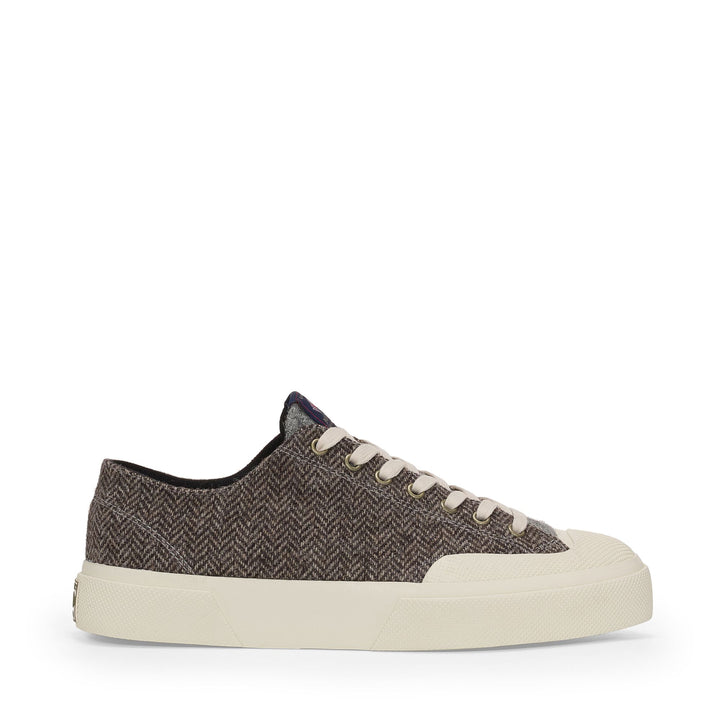 2432 WORKS WOOL PATCHWORK - Sneakers - Low Cut - Unisex - Grey-Off White 1