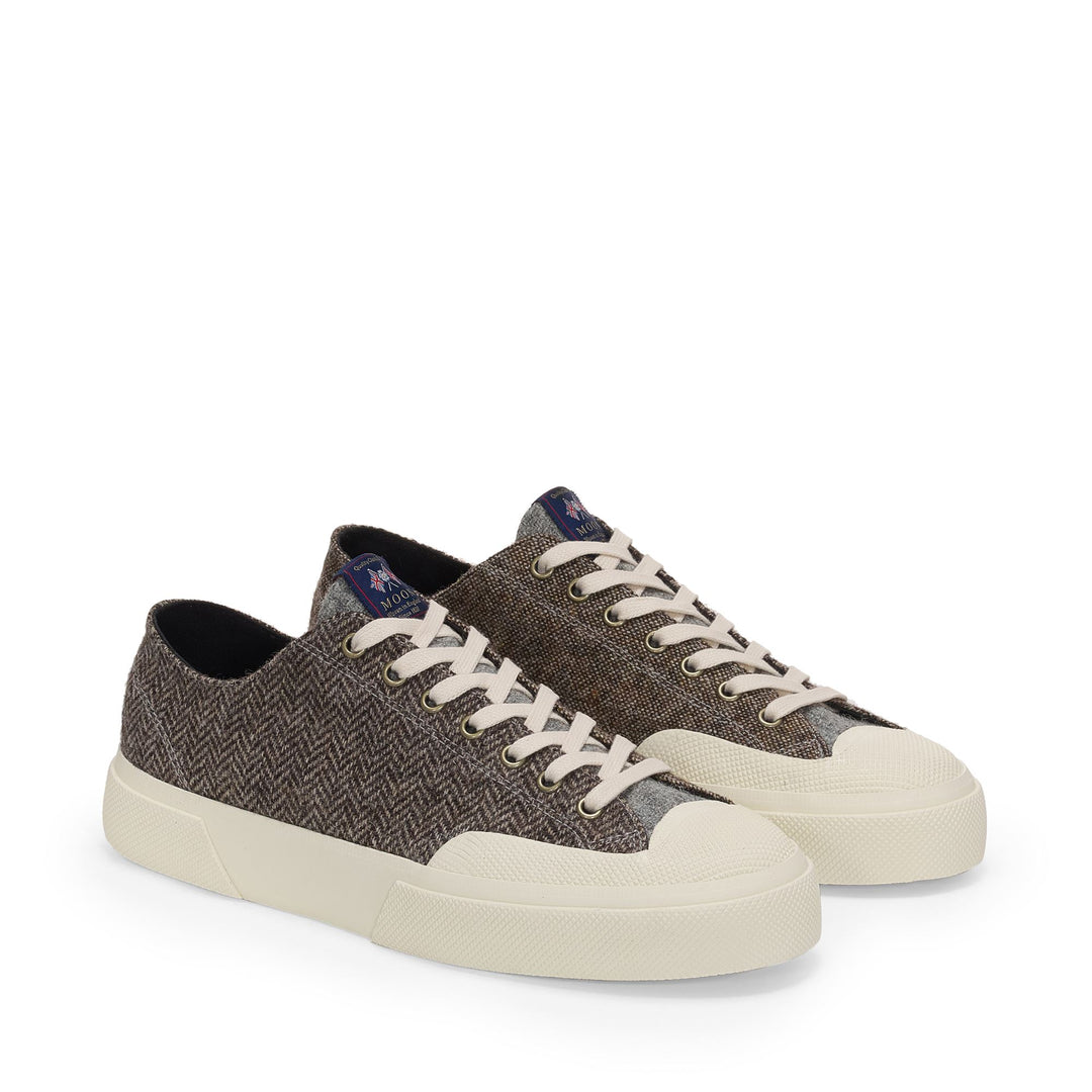 2432 WORKS WOOL PATCHWORK - Sneakers - Low Cut - Unisex - Grey-Off White main