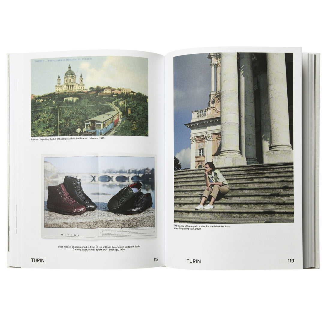 Unisex-Weißbuch über die italienische Modegeschichte von Superga main