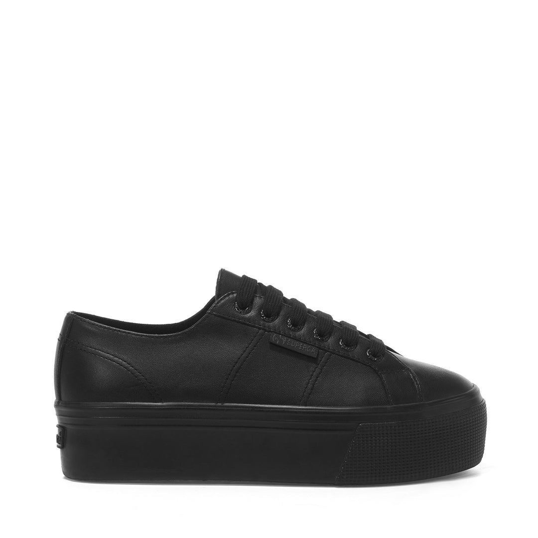 Wedge Sneakers Black with Nappa Upper 01