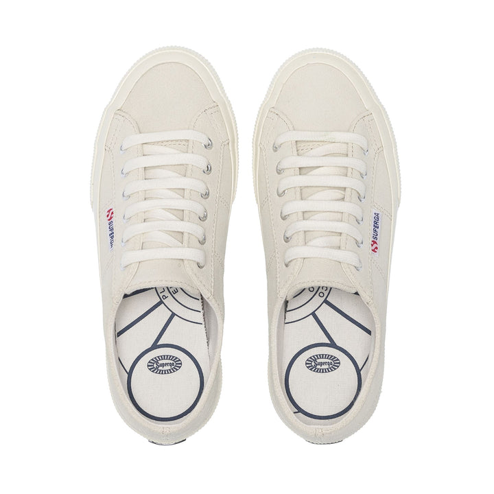 Unisex White Low Cut Sneakers with Suede Upper 4