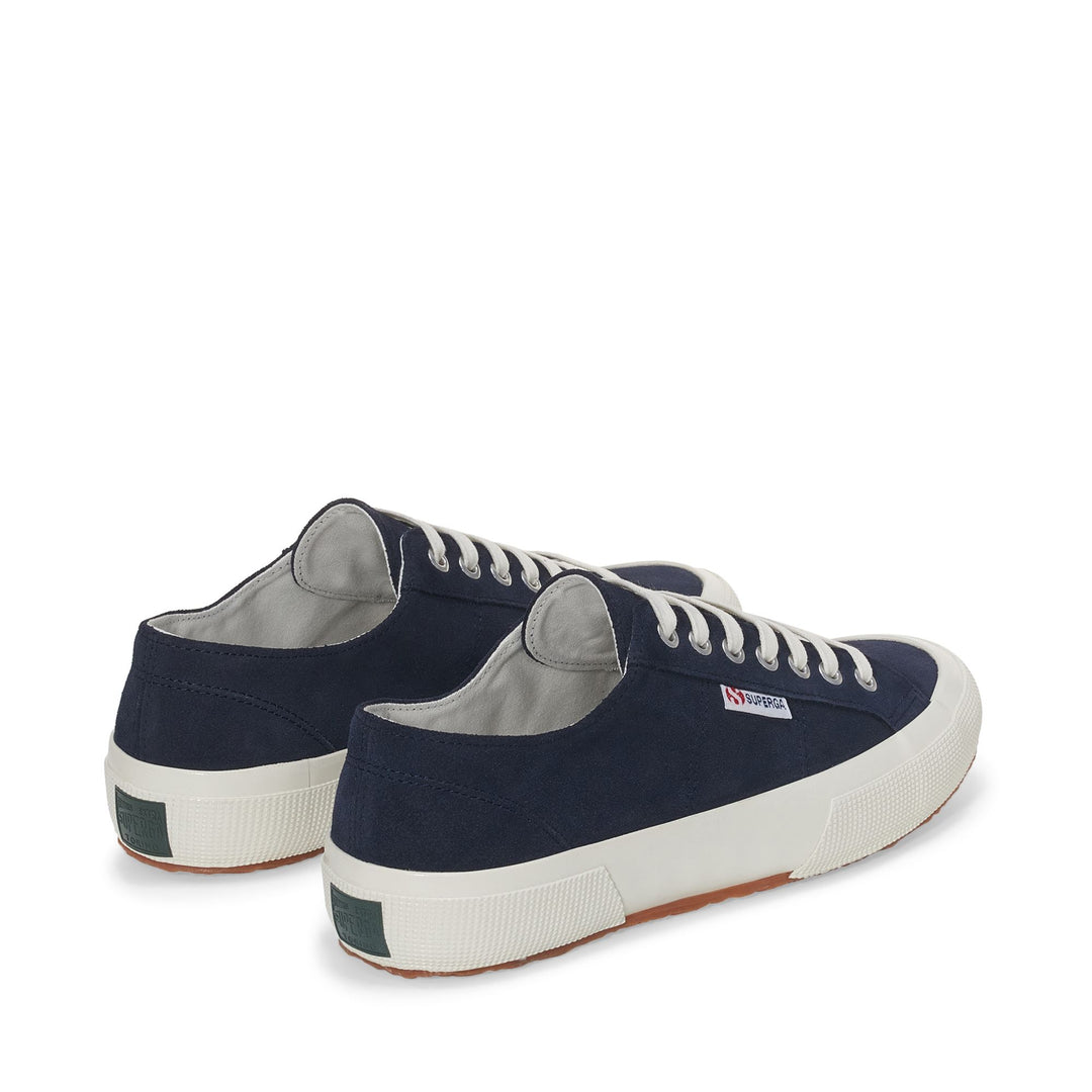 Unisex Blue Low Cut Sneakers with Suede Upper main