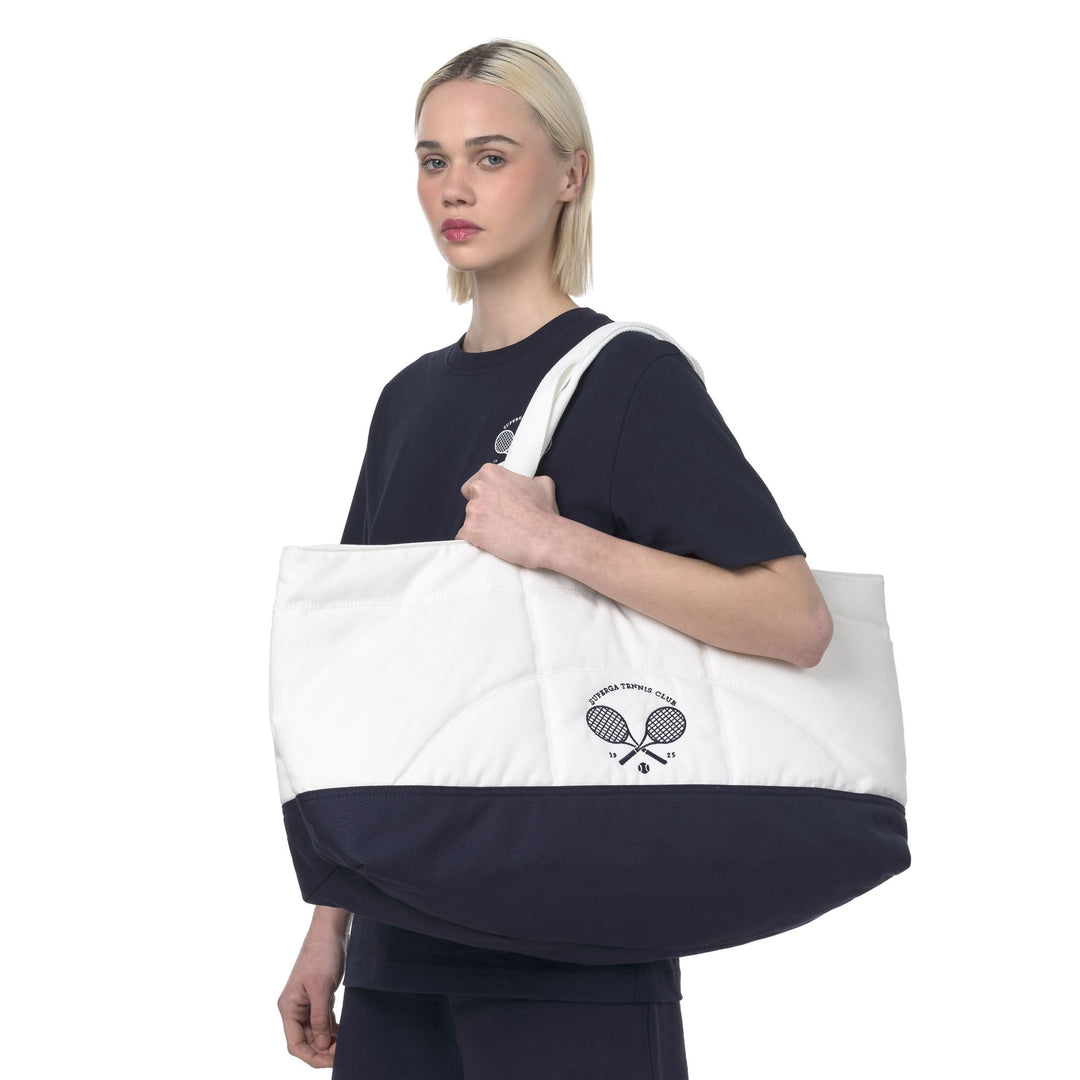 Weiße Unisex-Tragetasche mit gewachstem Baumwoll-Canvas main