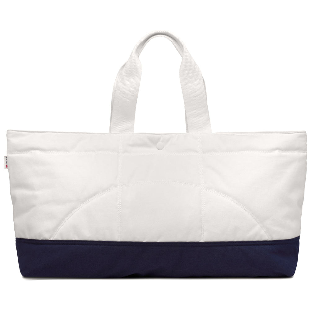 Unisex White Tote Bag with Waxed Cotton Canvas 02