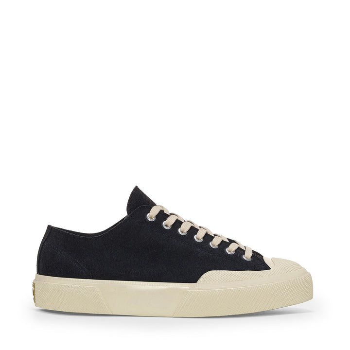 Unisex Navy Low Cut Sneakers with Suede Upper 1
