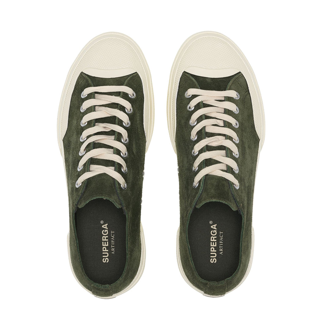 2432 WORKS SUEDE FLESH OUT - Sneakers - Low Cut - Unisex - Green grass Dk-Off White main