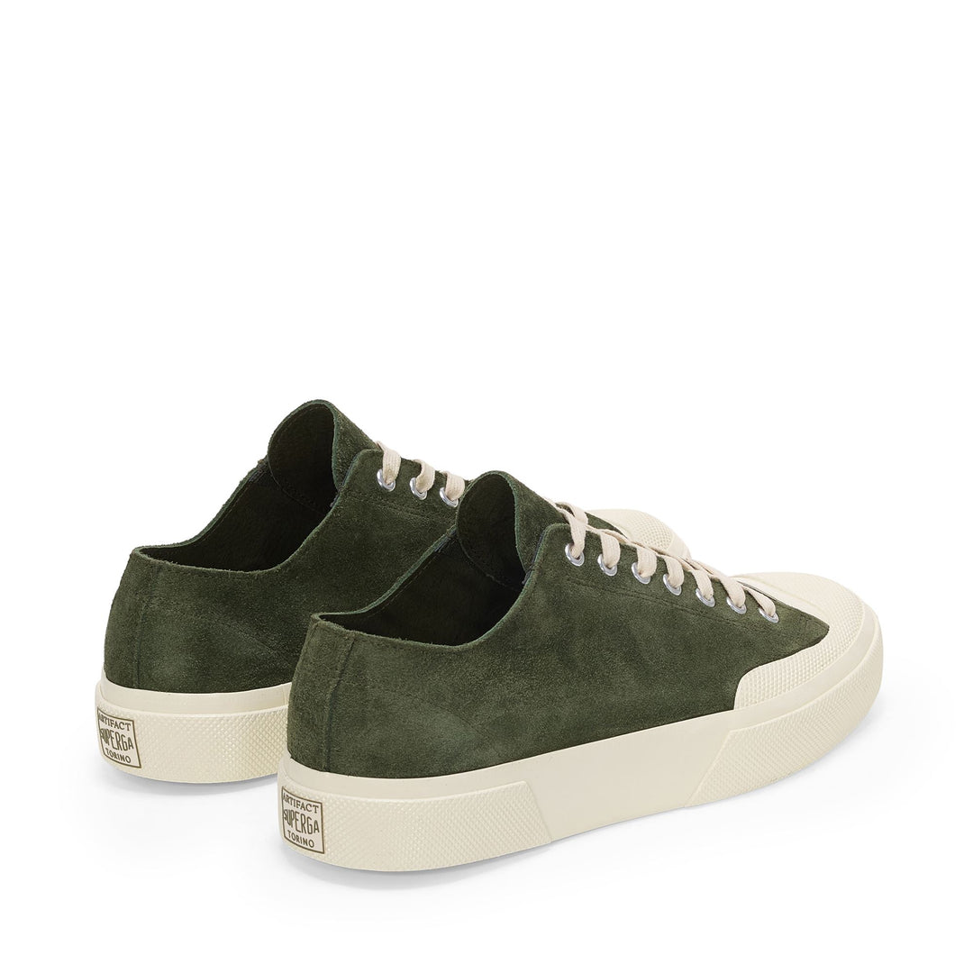 2432 WORKS SUEDE FLESH OUT - Sneakers - Low Cut - Unisex - Green grass Dk-Off White main