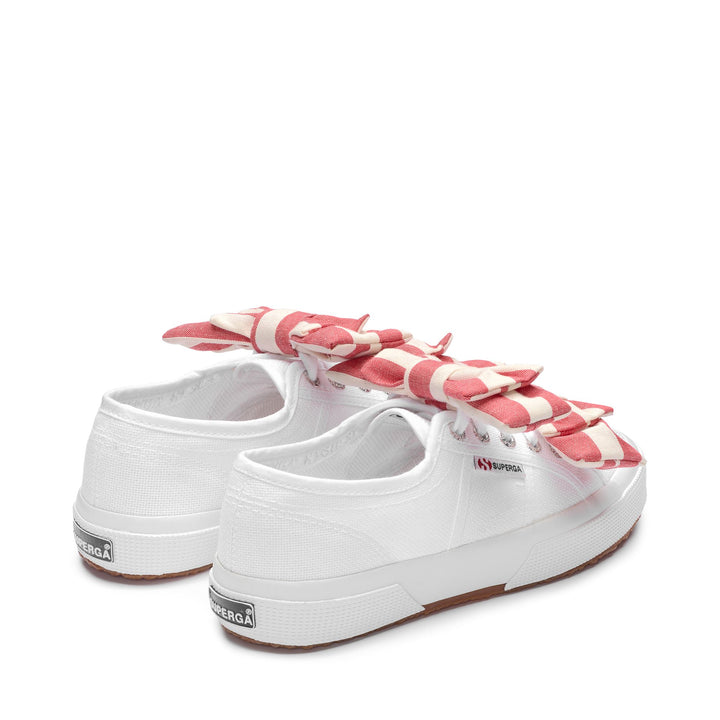 2750 COTTON RIBBON - Le Superga - Low Cut - Woman - White-OffWhite-Red 3