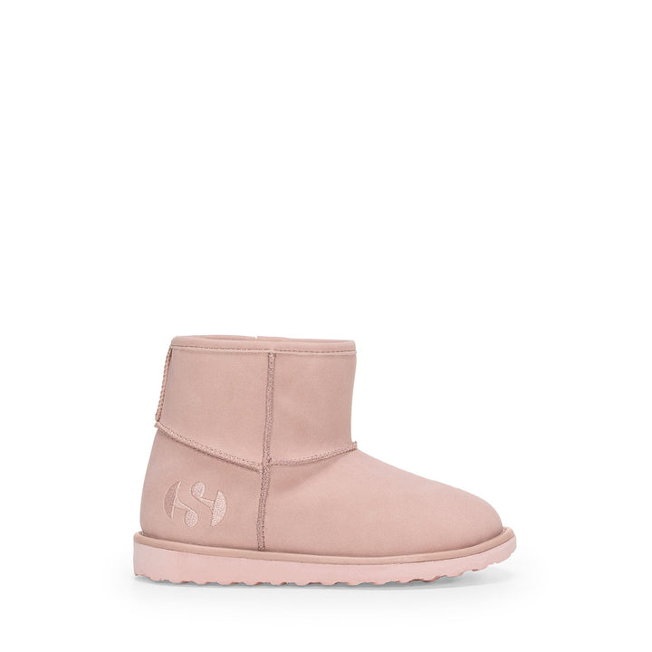 Botas rosas hasta el tobillo para niños con parte superior de nobuk 1